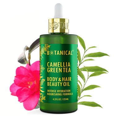 Hair & Body Beauty Oil - Head Spa & Skin Detox - Camellia & Green Tea - Intense Hydration